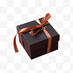 实物礼物盒图片_黑色礼物盒实拍免抠