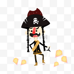 海盗人物图图片_卡通人物海盗矢量图