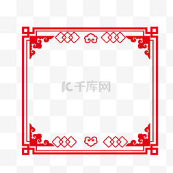 矢量手绘古风边框