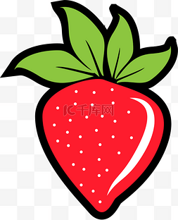 粗描边草莓
