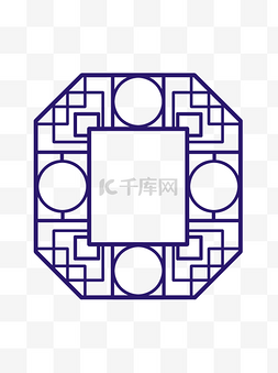 镂空雕刻花纹图片_中国风传统镂空边框插画可商用元