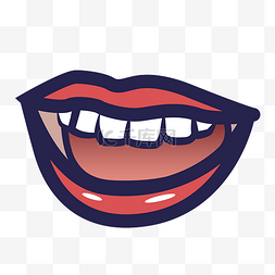 舌头挑逗图片_卡通手绘人体器官人脸嘴巴舌头