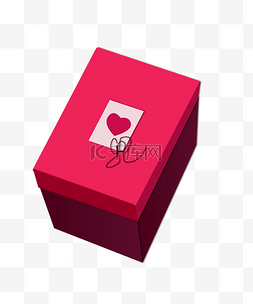 手绘红色礼物盒插画