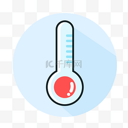 摄氏度图片_扁平化控温图标素材设计
