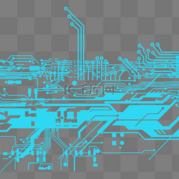 科技电路图电路板元素
