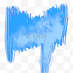 涂鸦矢量图片_水蓝色粉刷效果