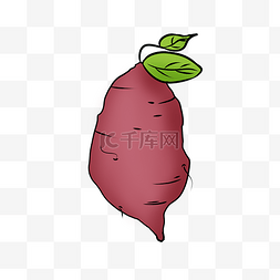 红薯番薯图片_手绘卡通可口红薯