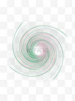 光效旋涡图片_红绿色渐变旋涡光效可商用元素