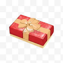 红色礼品盒礼物盒购物电商买买买