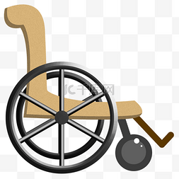 医学用品卡通图片_卡通医疗轮椅插画