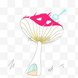 台风卡通图片_台风蘑菇小宠