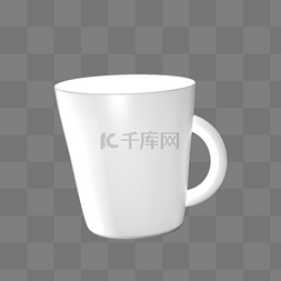 水杯茶具图片_c4d立体水杯插画