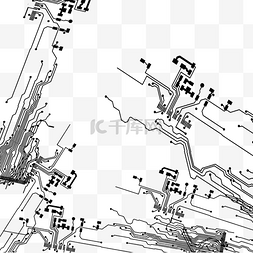 线路图科技图片_黑色电路板科技元素