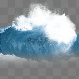 海面波浪图片_海浪蓝色海洋大浪元素