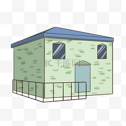 砖块手绘图片_灰色手绘建筑房屋
