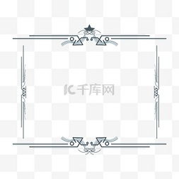 ai花纹叶子线条图片_灰色花纹边框插画