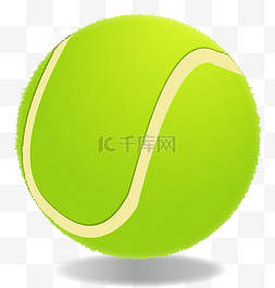 绿色圆形纹理的网球