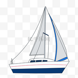 航海船手绘图片_手绘线描帆船插画