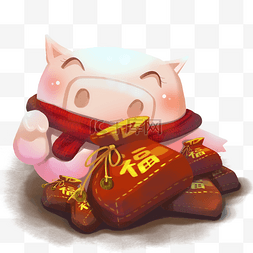 2019猪年红包图片_2019猪年招财进宝福袋
