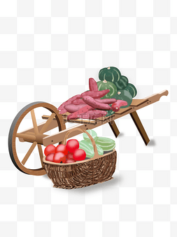 南瓜红薯图片_蔬菜元素设计