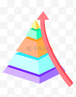 三角形图表分析插画