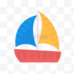 帆船PNG矢量图图片_帆船卡通免扣素材