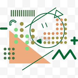 创意几何小清新孟菲斯图案