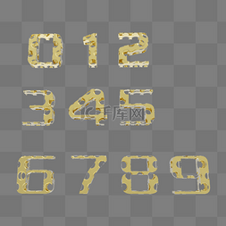 数字0到9图片_3D立体免扣几何数字