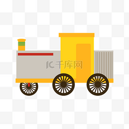 黄色蒸汽火车
