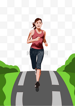 女人运动图片_跑步的人免扣元素