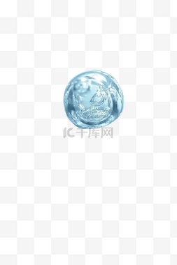 水滴矢量图图片_透明水球