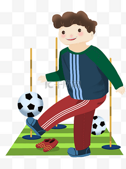 中国足球学校图片_健身运动足球插画