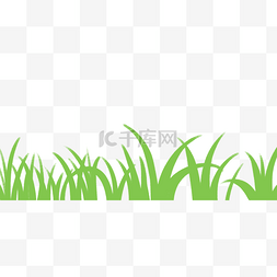 小草摆成的爱心图片_卡通春天绿色小草