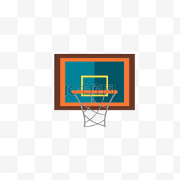 卡通篮球框图标