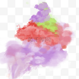 创意幻彩烟雾背景