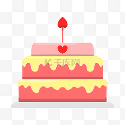 手绘爱情蛋糕