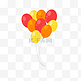节日彩色卡通手绘气球