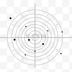 靶心弹孔图片_简约扁平射击打靶弹孔图案