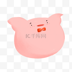 可爱的小猪插画图片_粉色的可爱小猪边框