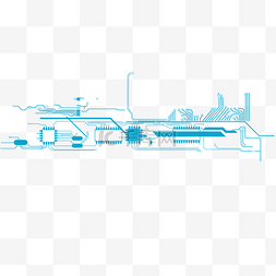 电路板线条图片_科技电路图电路板元素