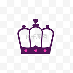紫色王冠矢量素材