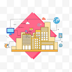 ip统计表图片_扁平风日常信息技术统计电脑PNG