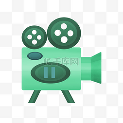 绿色大小滚轮摄像机