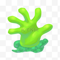 绿色手指造型