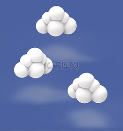 海报童趣图片_六一儿童节童趣云朵3D立体云朵