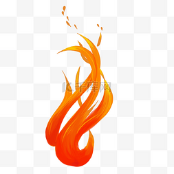 橘色火焰图片_燃烧橘色火焰
