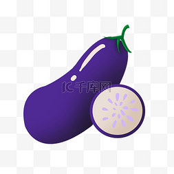 紫色茄子蔬果茄瓜食材