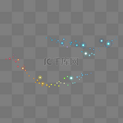 光效图片_粒子光效彩虹科技光效元素