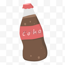 手绘可乐饮料图片_手绘卡通可乐免扣素材