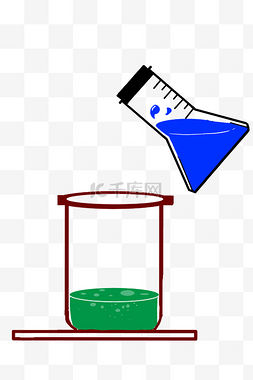 化学药水实验插画